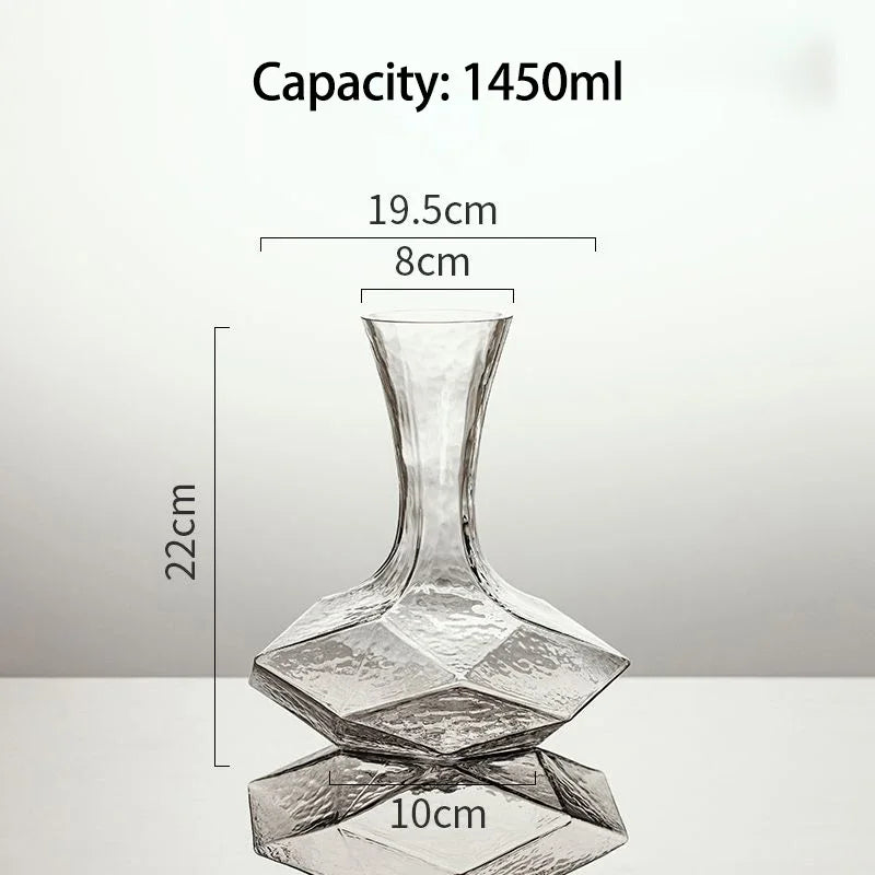 Irregular Crystal Glass Wine Decanter