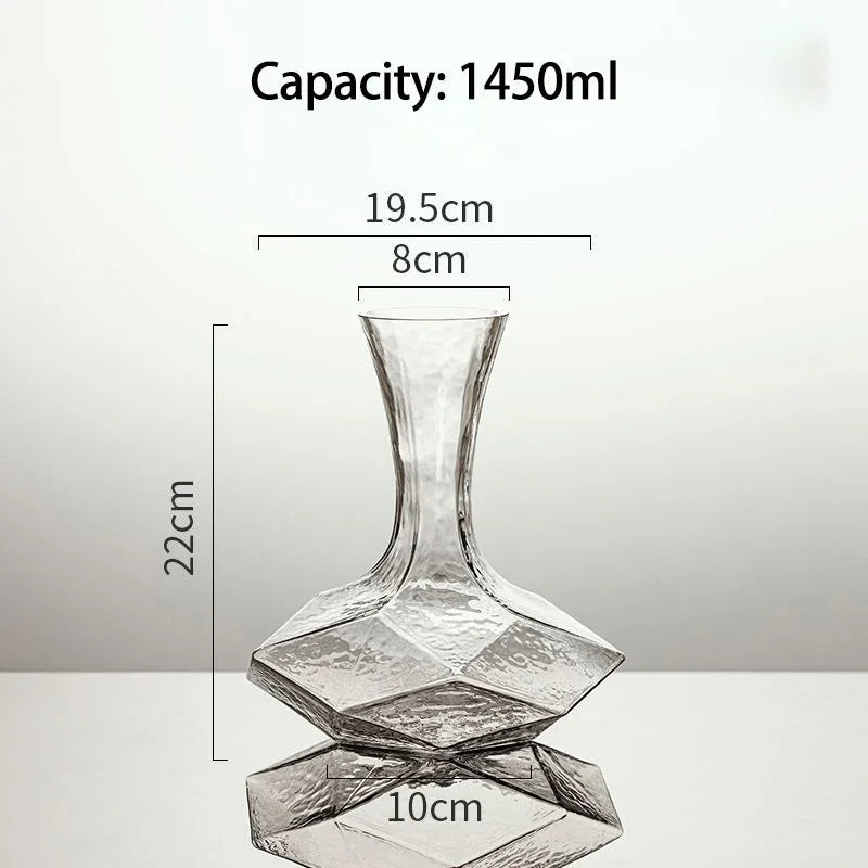 Irregular Crystal Glass Wine Decanter