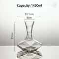 Irregular Crystal Glass Wine Decanter