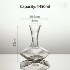 Irregular Crystal Glass Wine Decanter