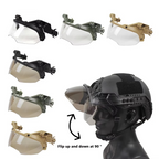 Adjustable Tactical Helmet with Anti-Fog Detachable Goggles