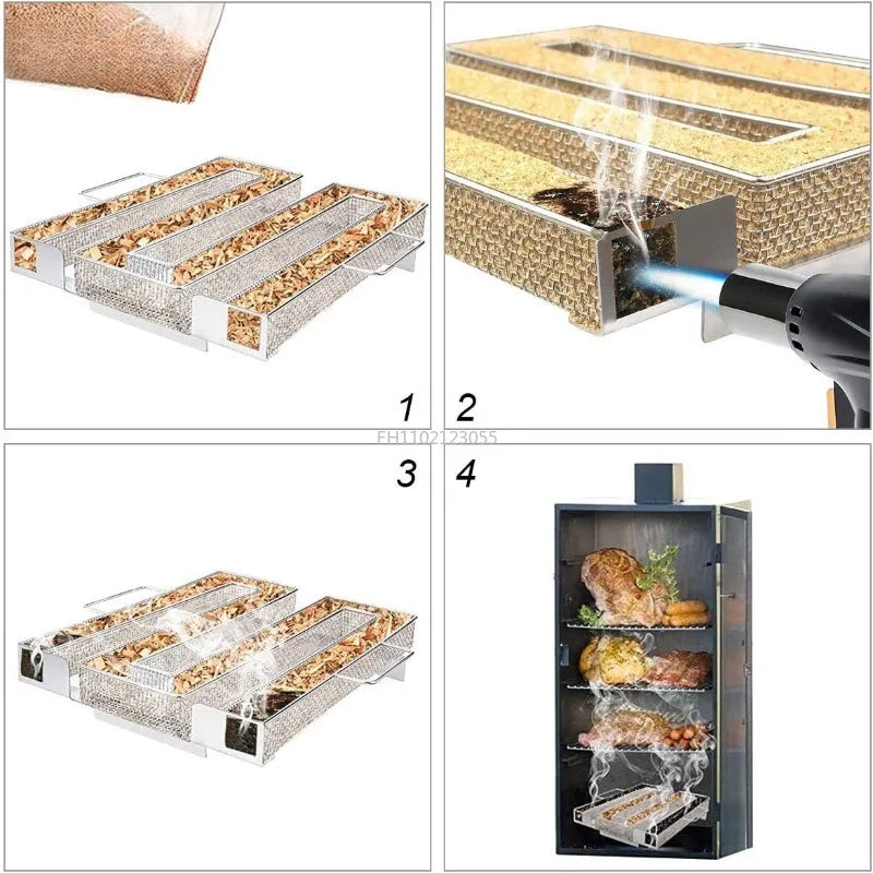 Räuchinox Cold Smoke Generator | Stainless Steel & Durable | Up to 10h Smoke | For Grill & Smoker