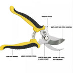 PrecisionCut Pruning Shears | Stainless Steel Garden Scissors for Trimming