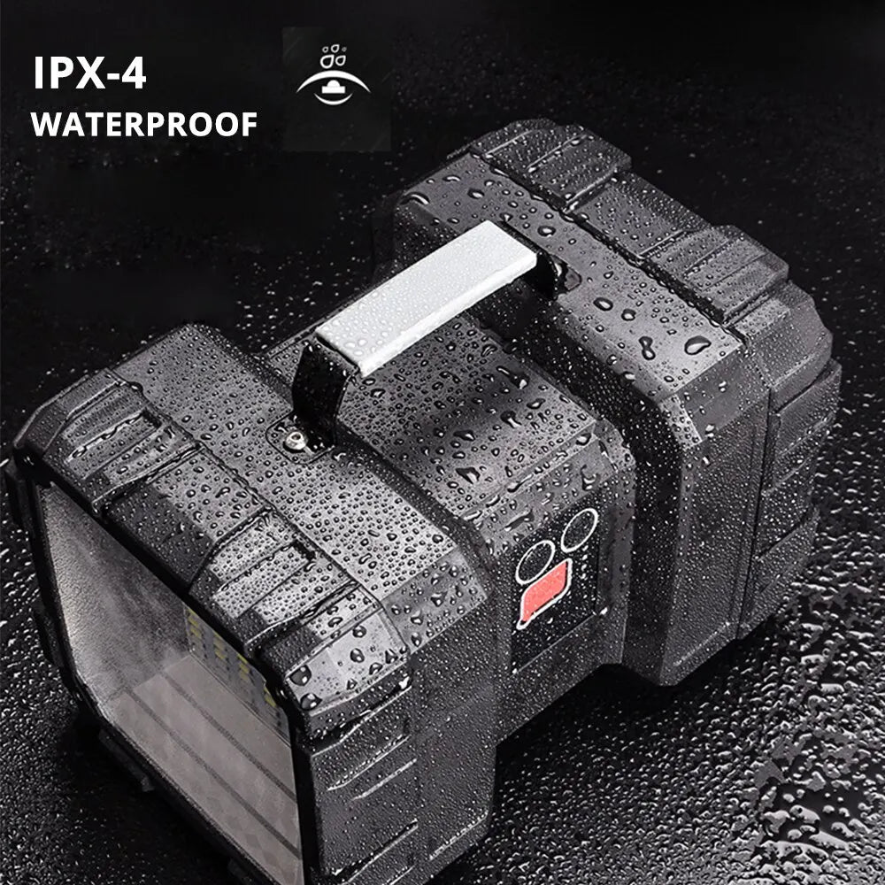 LED Battery Spotlight DualonX Pro | 40 W | Double Lamp with 7 Light Modes | Rechargeable & Waterproof IP64 | Power Bank Function