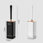 CleanFlex Toilet Brush Set | Wall-mounted without drilling | Deep cleaning with soft TPR bristles