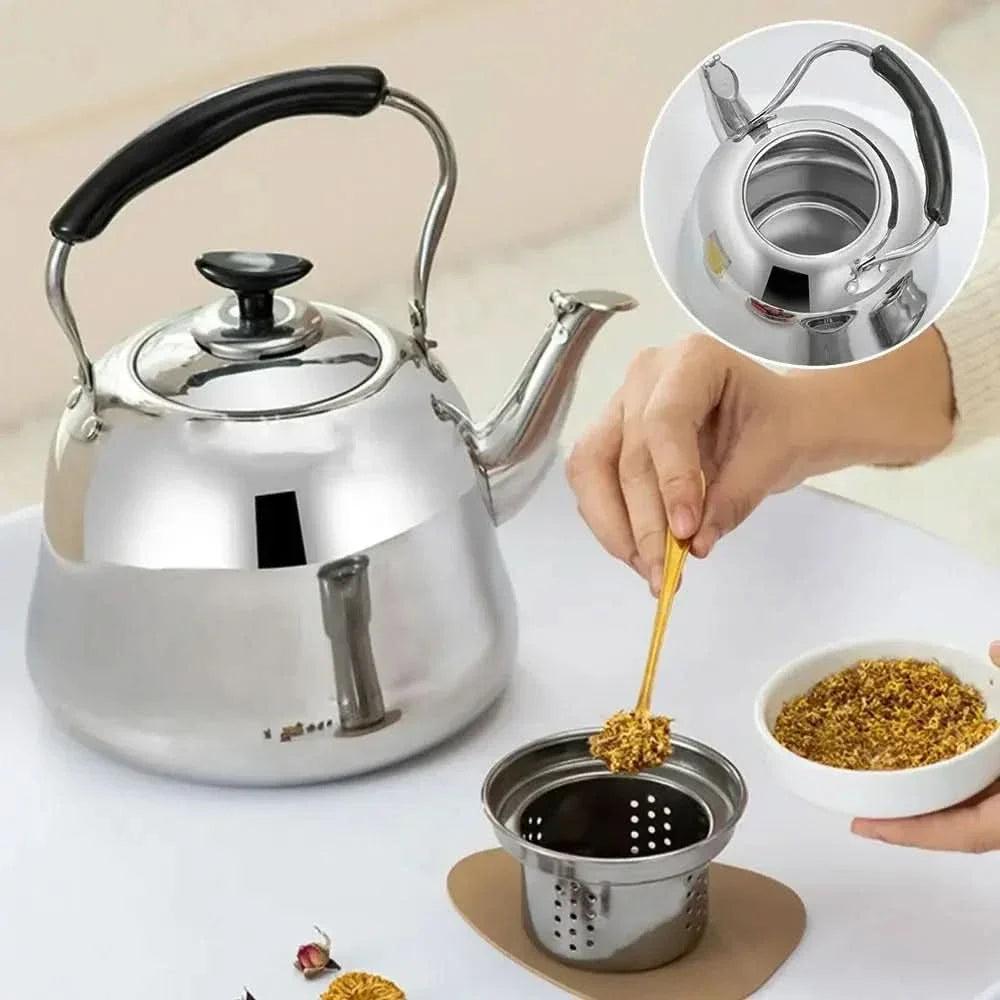 Stainless Steel Stovetop Kettle – Whistling Tea Kettle