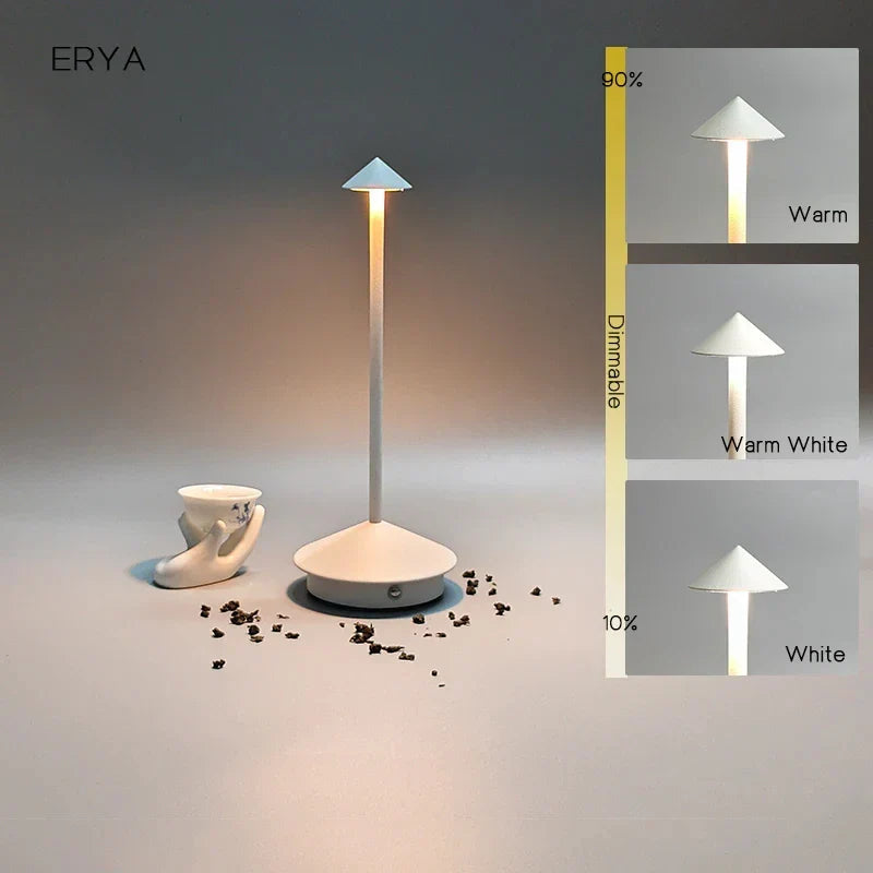 Rechargeable Table Lamp Creative Dining Room Touch Led Pina pro Table Lamp Hotel Bar Coffee Desk Lamp Decorative Desk Lamp