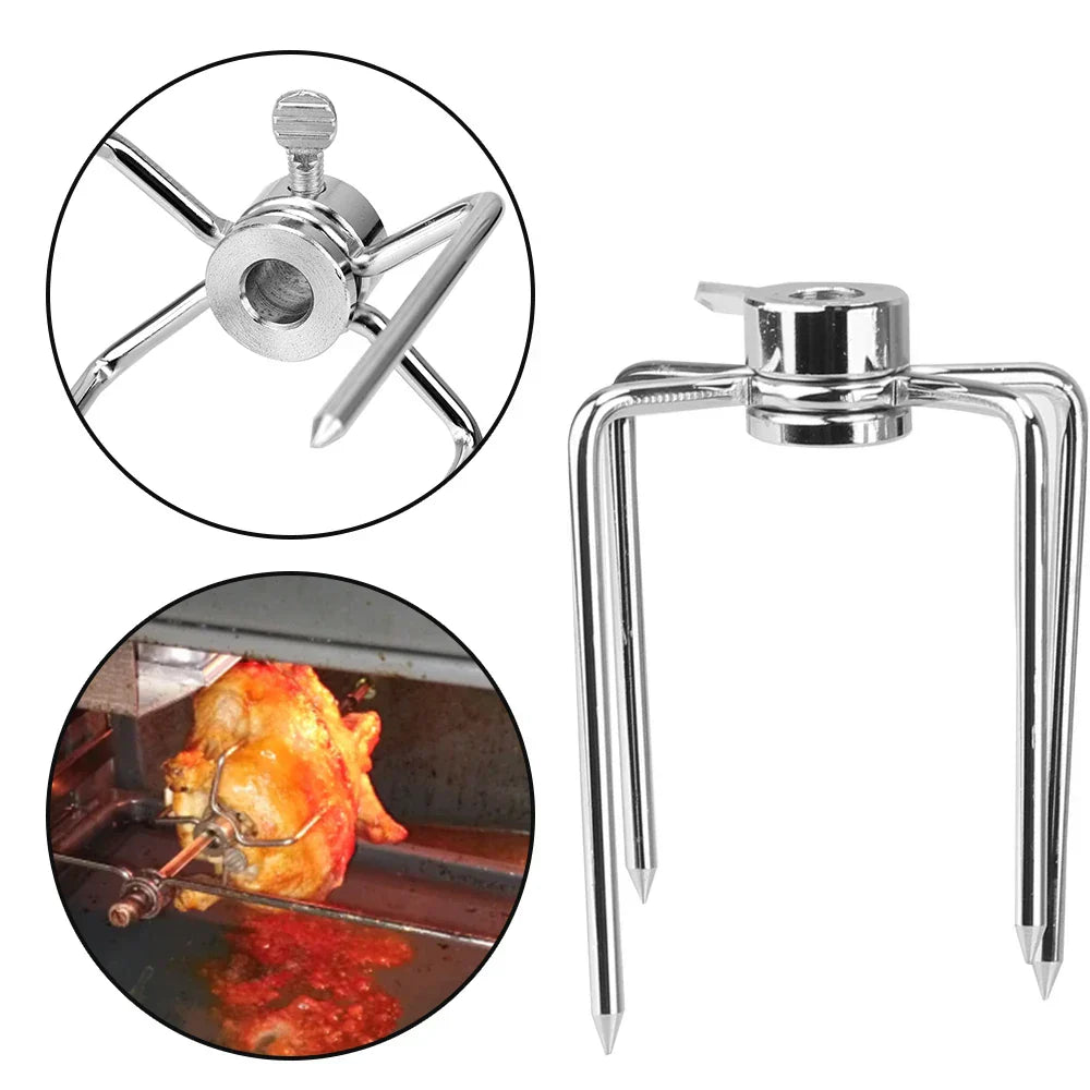 GrillPro | Rotisserie Forks | Stainless Steel | Secure Hold