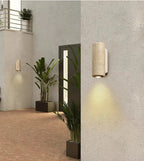 Modern Natural LED Wall Lamp made of Travertine