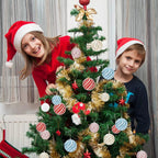 Plastic Christmas Tree Ornaments, 8 cm, for Indoor and Outdoor Decoration