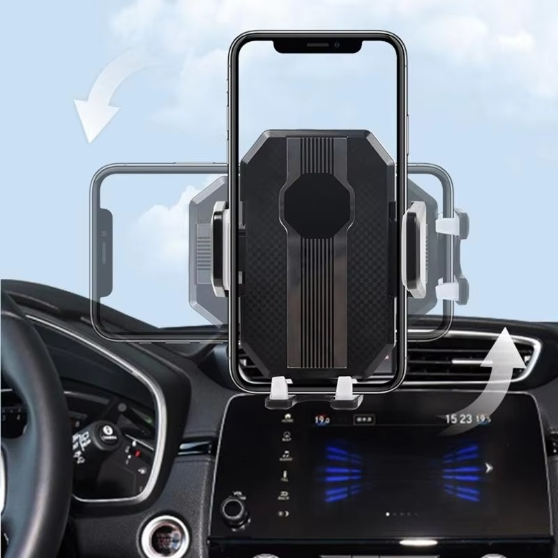 Universal Car Phone Mount with Strong Suction Clamp for Center Console and Dashboard