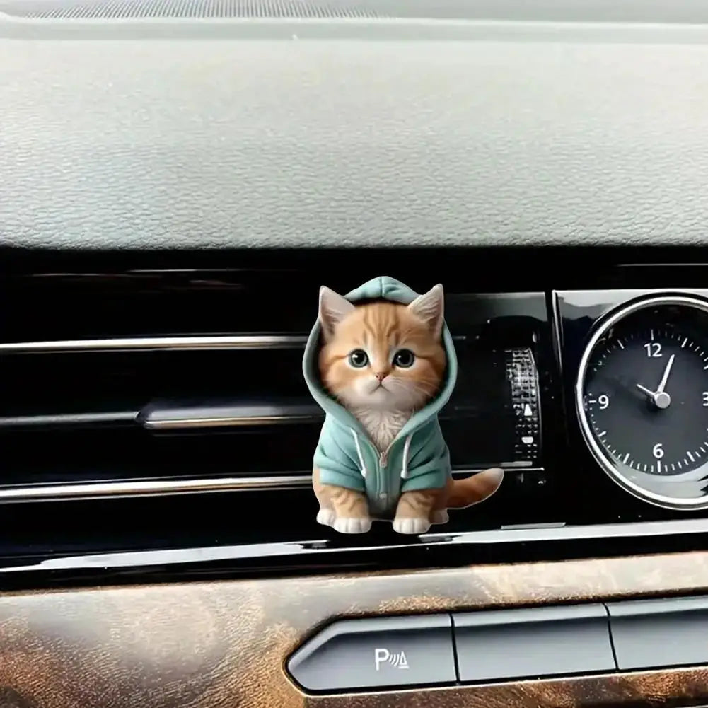 Cool Hoodie Cat Clip-On Car Freshener