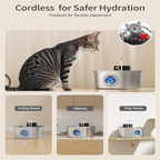 Large Capacity Automatic Pet Hydration Station with USB Charging and Smart Sensor