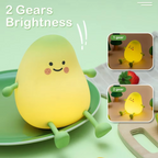 Super Soft Touch-Controlled Multicolor Silicone Pear Night Light
