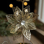 Iron Christmas Candlestick Holders