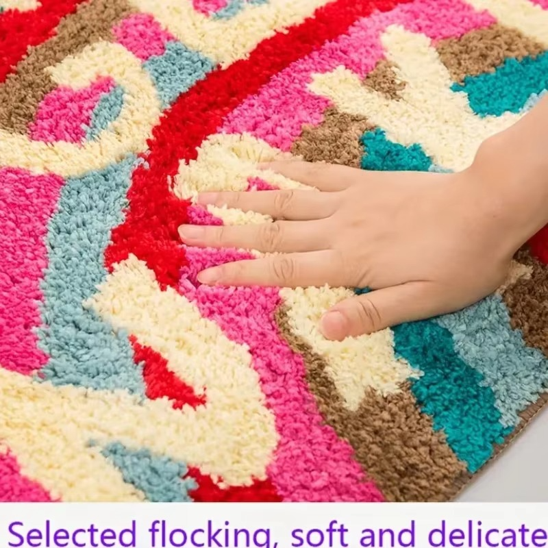 Colorful "Get Naked" Non-Slip Microfiber Bath Mat – Absorbent & Fun for Kids and Adults