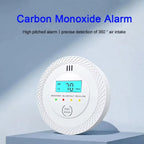 VeiligWoon CO and Smoke Detector – Wireless with LCD Screen and Alarm