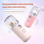 Portable Facial Mist Sprayer Rechargeable Mini Steamer for Deep Hydration