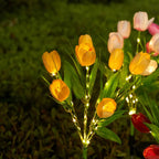 GlowPetal Solar tulip | Decorative light for garden & balcony | LED light & weatherproof | Tulip shape with solar panel