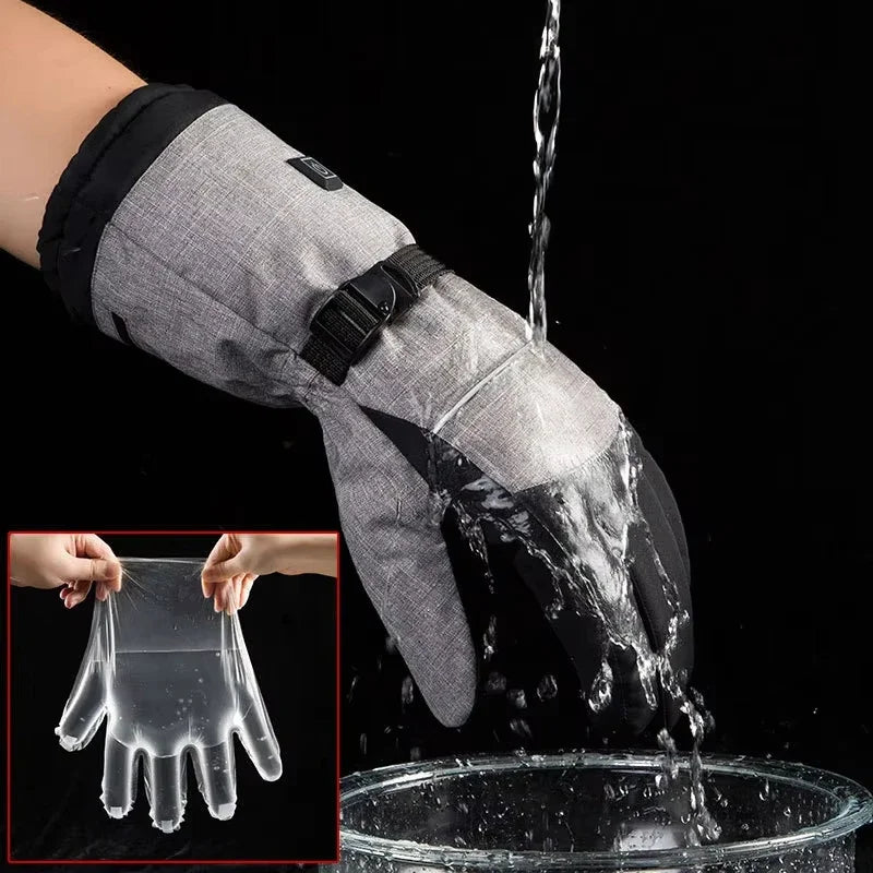 Heated Gloves ThermoRide | Waterproof & Windproof | Electric Winter Gloves for Motorcycle, Bicycle & Outdoor | Long-lasting Warmth