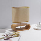 Modern desk lamp with a luxurious wooden finish