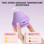 Vibrations Massage Ball FlexiVibe | USB Rechargeable | Heat & Vibration Therapy | Silicone | Portable & Self-Adhesive