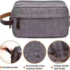 Traveluxe Culture & Cosmetic Bag | Water Repellent | Premium Leather Handle