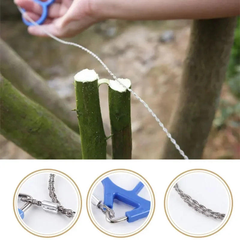 Wire saw for garden and outdoor – Compact saw for adventures and gardening