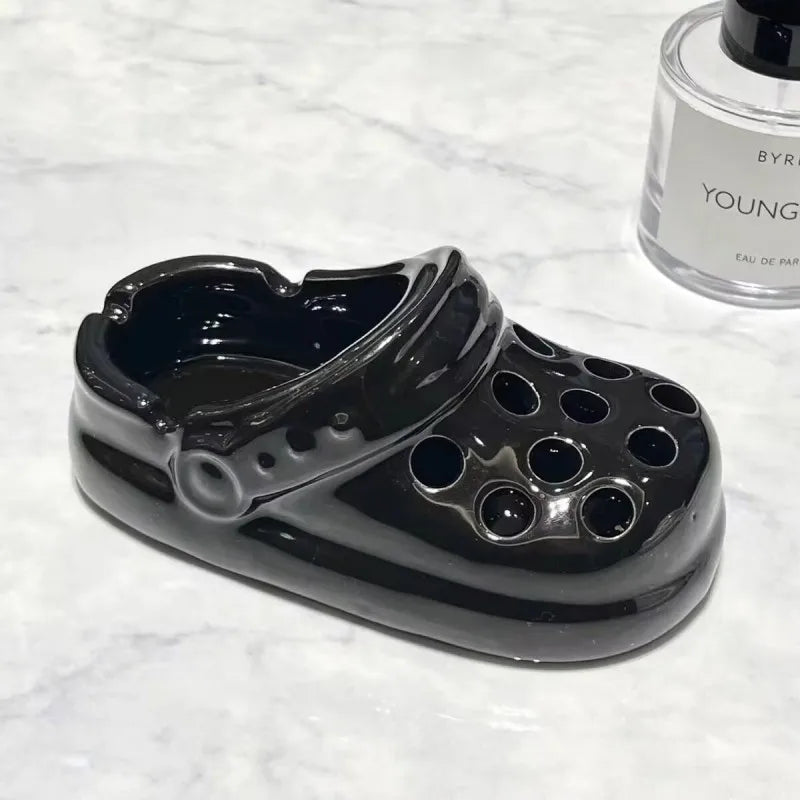 Sandal Art Ceramic Ashtray