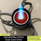 Dual-Core Blue Flame Outdoor Cooking Stove
