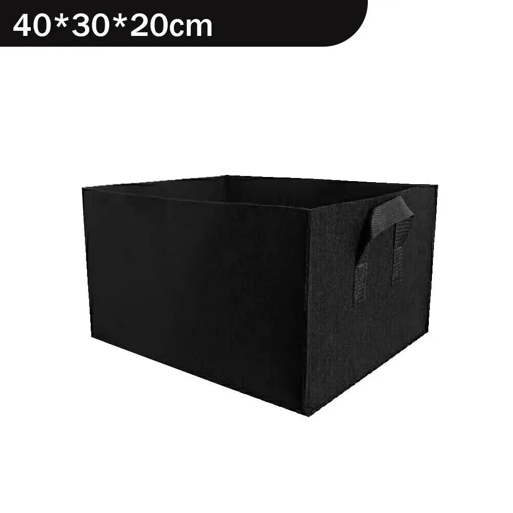 Florabrix Plant Bag | Rectangular Planting Bag Made of Non-Woven Fabric | With Handles & Drainage | For Vegetables, Flowers & Herbs