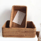 Handwoven Rattan Willow Basket for Storage
