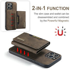 2-in-1 iPhone case with detachable wallet