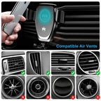 Voltano Auto Phone Holder | Wireless & Fast Charging | Automatically Locking | For Air Vent