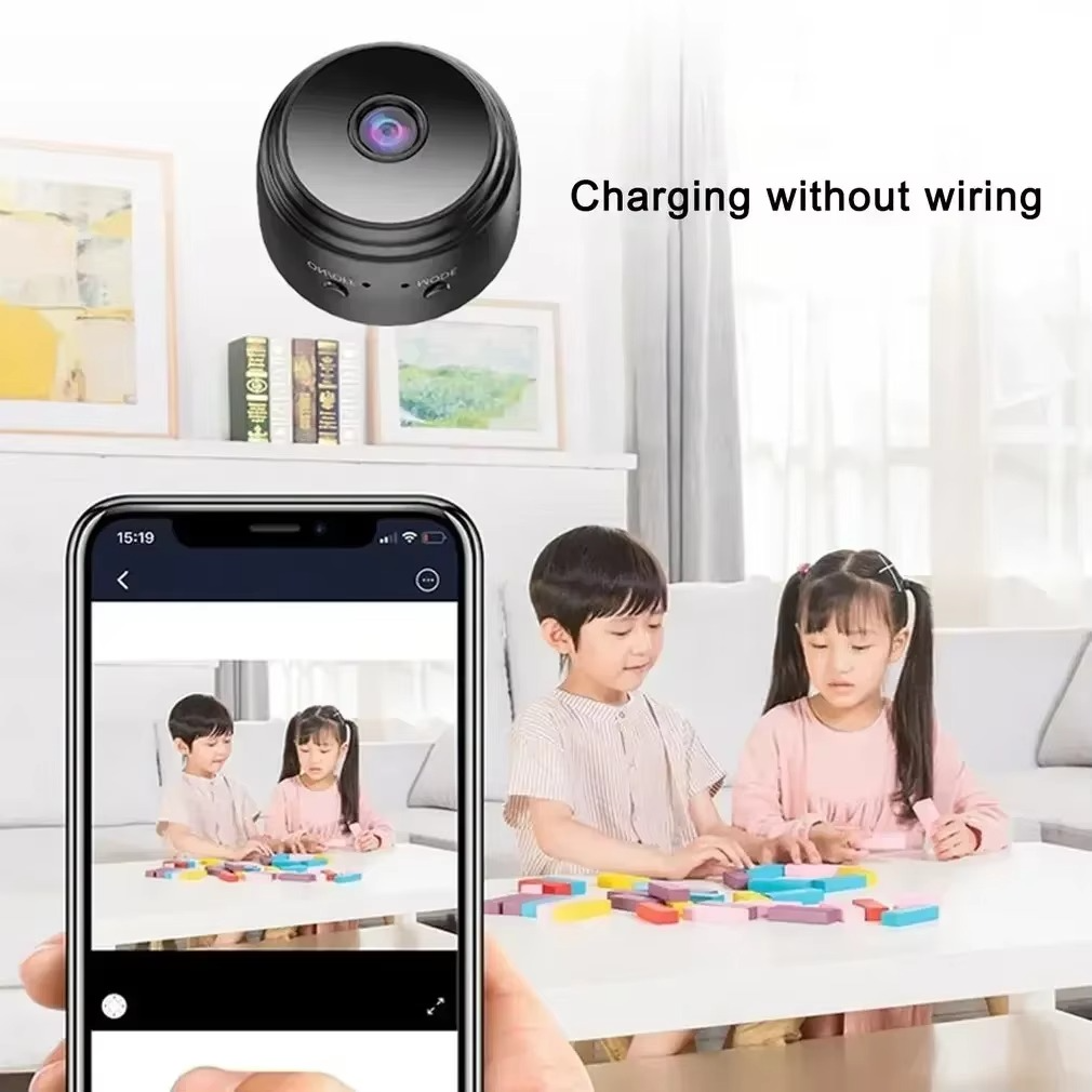 Compact HD 720P Wireless Mini Smart Security Camera with Mobile Monitoring
