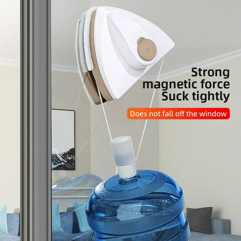GLASPURE Magnetic Window Cleaner | For Single & Double Glazing | Water Squeegee with Magnetic Force | Available in 4 Variants