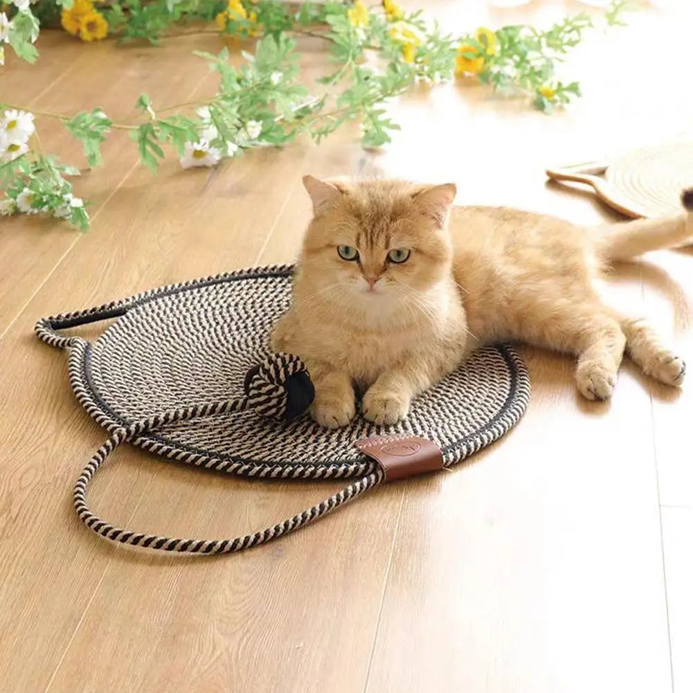 2-in-1 Cat Scratching Carpet & Play Mat
