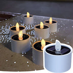 Solar-powered LED candles - Flickering outdoor lighting for garden and patio