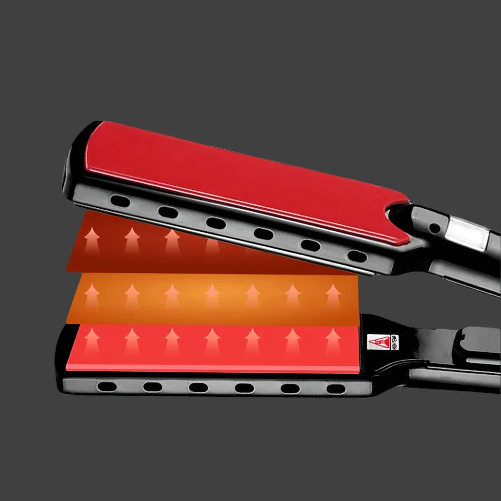 Straightener TITANEA PRO | Width Nano-Titanium plates | 50–249 °C | LED display & Dual voltage | 25×4.3×3.5 cm
