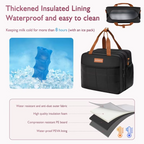 Detachable Breast Pump Bag With Insulated Pockets And Multiple Compartments