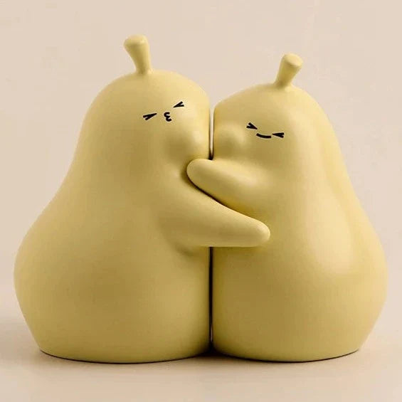 Hugging Pear Bookends