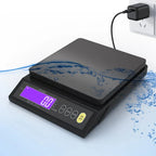 5 kg/0.1 g and 10 kg/1 g digital electronic kitchen scale, LCD display, fully waterproof stainless steel weighing tool for baking