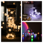 LumiaGlow LED string lights | Warm white | 3 modes | Battery operated