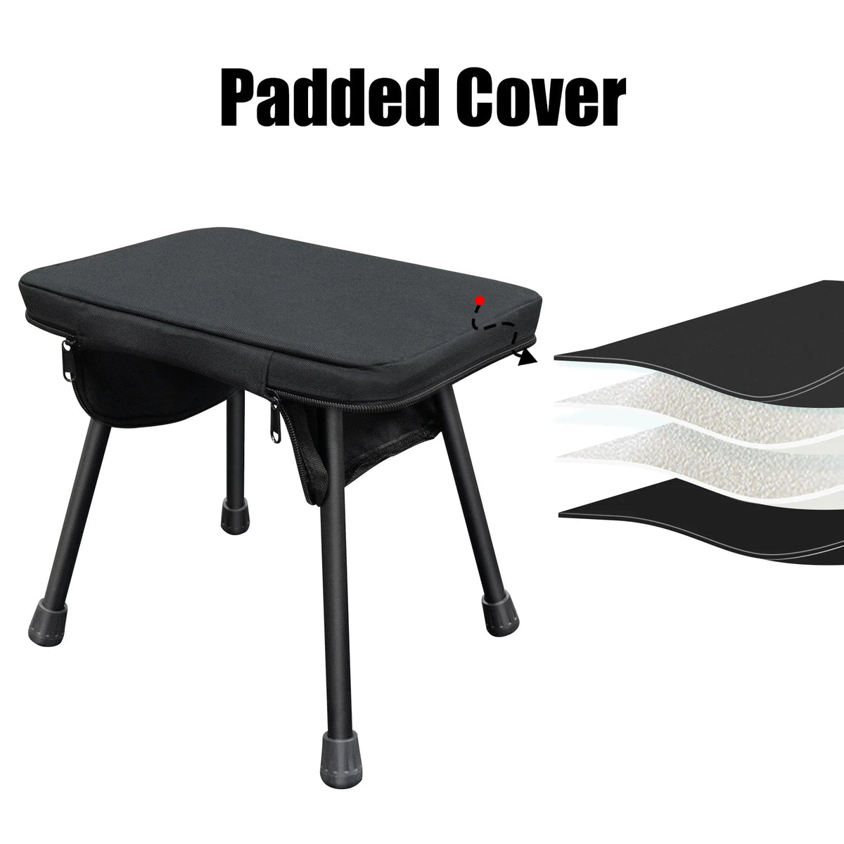 TrekFold Camping Stool | Ultralight & Foldable | Aluminium | Multifunctional