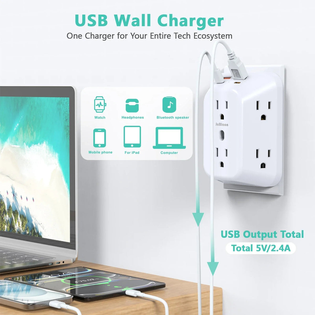 10-in-1 Wall Plug Power Hub
