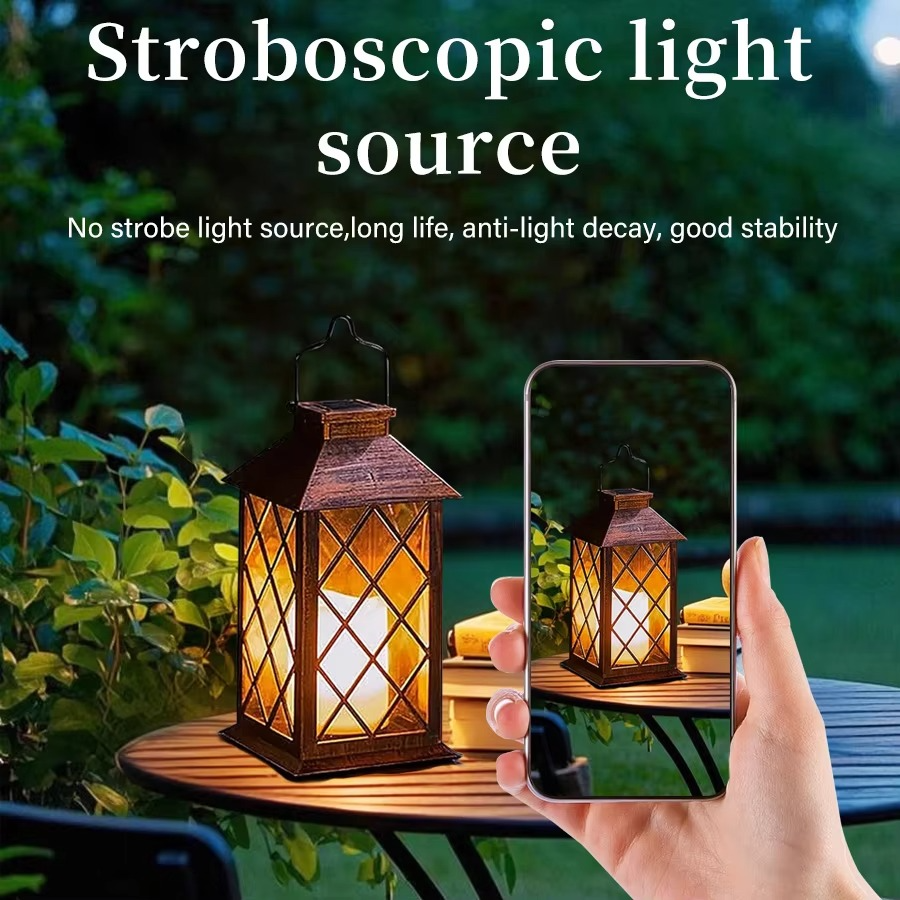 Elegant Solar-Powered Garden Lantern
