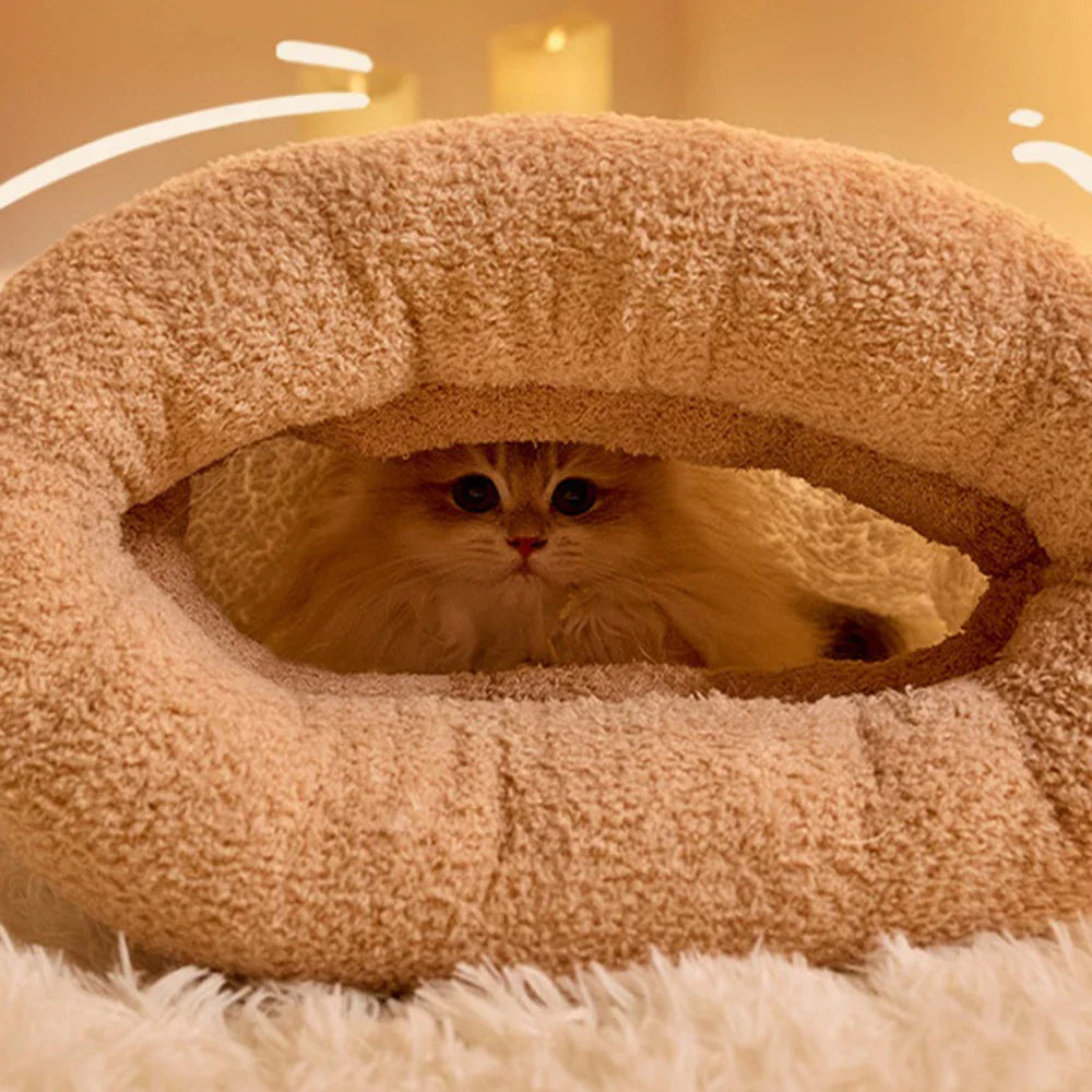 3-Layer Pet Sleeping Bag for Cats & Small Dogs