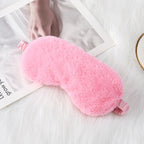 Plush Sleep Mask with Adjustable Strap