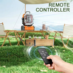 Rechargeable Camping Fan with 20000mAh Battery, 4 Speeds and LED Lantern