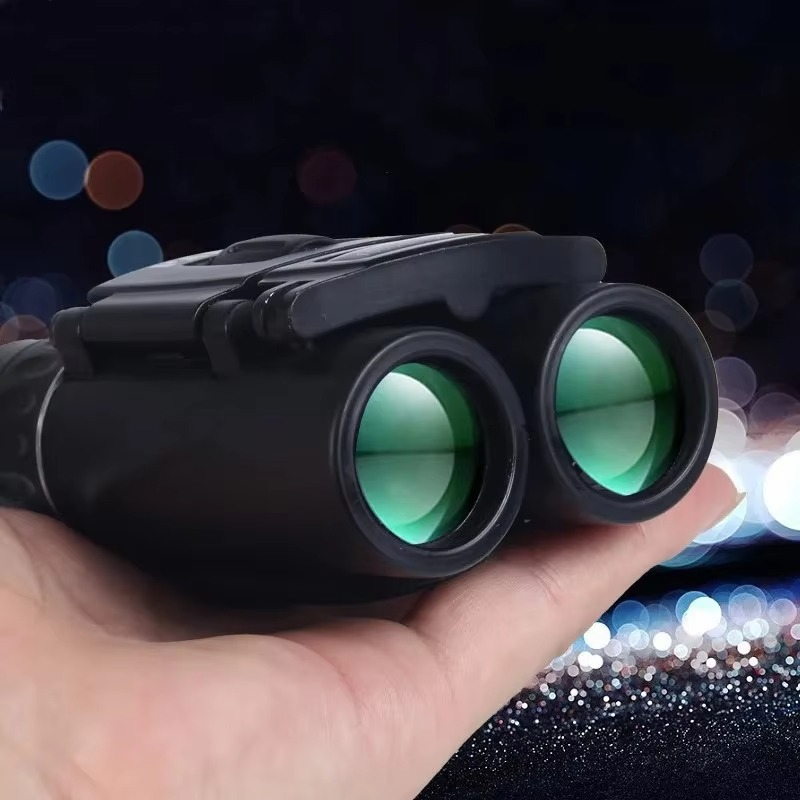 Compact 100x22 HD Binoculars with Long Range BAK4 FMC Optics for Hunting, Sports, Camping, and Travel